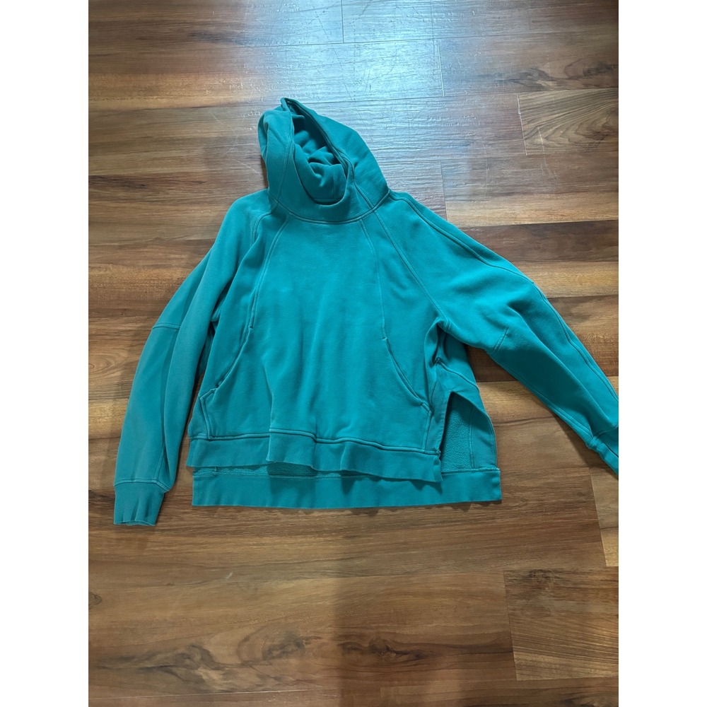 Lululemon Scuba Oversized Funnel Neck Pullover Teal Green Hoodie Sweatshirt